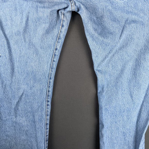 Levis Jeans Men 38x30 501 Blue Denim Original Fit Light Fade Retro Country Pants - Picture 13 of 16